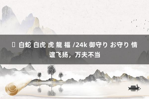 ✨白蛇 白虎 虎 龍 福 /24k 御守り お守り 情谊飞扬，万夫不当